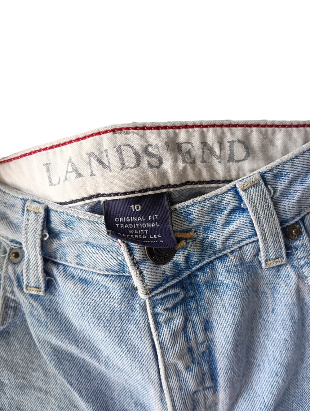 ❤️ Lands End Denim Shorts Size 10 - Picture 3 of 4